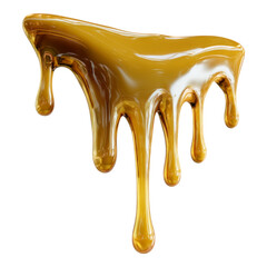 Dripping Honey on Transparent Background for Creative Projects