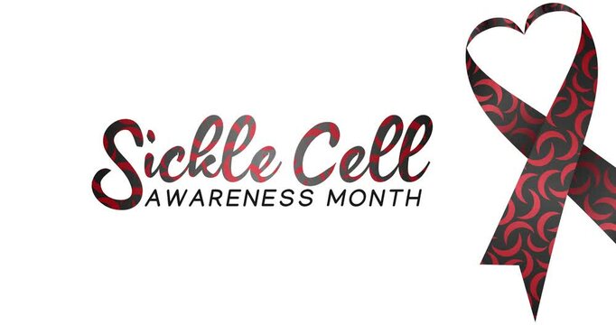 sickle cell awareness month motion video, ideal for sickle cell awareness month celebration