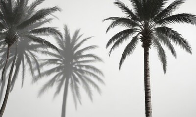 Deep, textured palm shadow against bright white, bright, summer