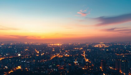 Cityscape at sunset (3)