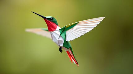 Grace in the Air: Hummingbird in Warm Light