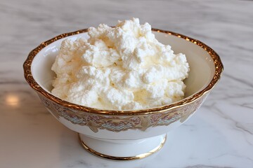 A Vintage Bowl of Cottage Cheese Salad for a Delicious and Healthy Snack
