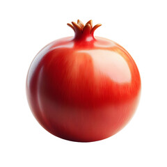 Isolated pomegranate fruit fresh red pomegranate healthy eating antioxidant rich on transparent background