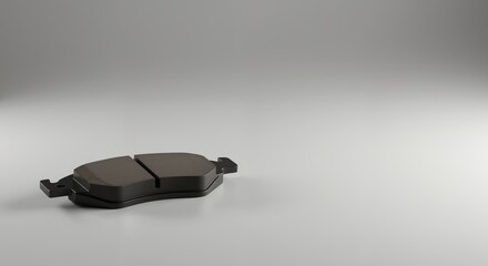 Car brake pad on a neutral background  