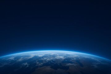 abstract technology background of planet earth and tech lines