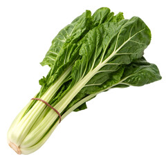 Green chard isolated on transparent background Generative Ai.
