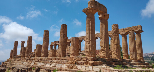 Ancient Greek Temple of Juno at Agrigento, Sicily