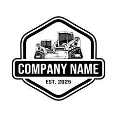 skid steer vector logo design,skid steer car logo,skid steer vector,skid steer heavy equipment vehicle,scoop,transport,business,industrial,digger,loader,design,logo,construction,bulldozer,machiner
