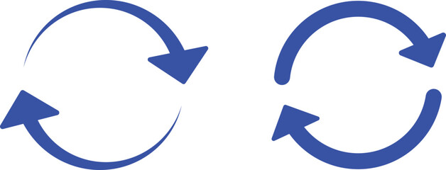 Refresh vector icon set , restart or reload vector symbol.