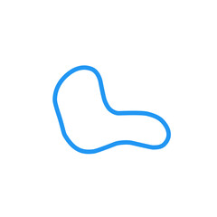 Fototapeta premium blue rubber bracelet vector