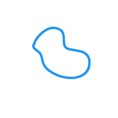 blue rubber bracelet vector