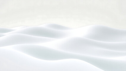 Obraz premium <Minimalist Abstract Waves Texture Background with Soft White Serenity and Calm Atmosphere>