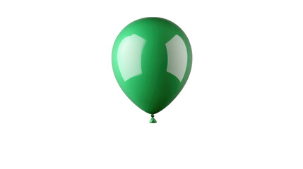 Obraz premium green balloon on white background