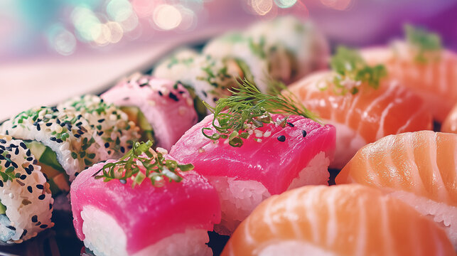 sushi, food, salmon, fish, meal, japanese, seafood, rice, roll, healthy, raw, japan, dinner, fresh, gourmet, restaurant, plate, maki, asia, sashimi, cuisine, lunch, dish, shrimp, diet,food, sushi, mea