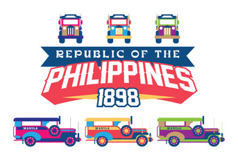 Philippine Manila icons Jeepney transportation