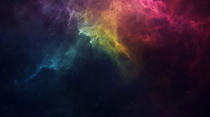 Fototapeta premium A massive black hole amidst glowing cosmic dust, with a horseshoe galaxy silhouette, symbolizing the mysteries of the cosmos.