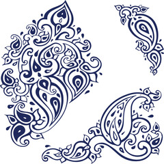 Beautiful flower art and mandala vector design