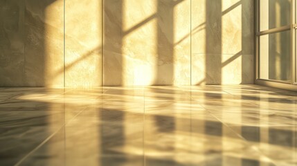 Golden sunlight streaming through windows