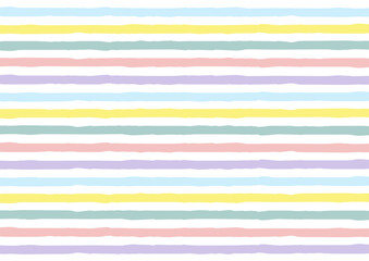 cute hand drawn stripes with colorful design