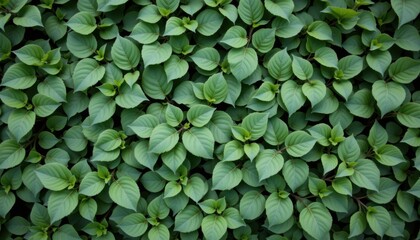 Lush green leaves nature scene plant close-up vibrant environment aerial view natural beauty