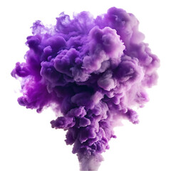 Fototapeta premium Purple Ink Cloud Abstract Background