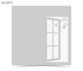 VECTOR ILLUSTRATION OF AESTHETIC SHADOW OVERLAY WITH EARTHY TONES AND CALM COLOR ATMOSPHERE ON SQUARE BACKGROUND 24