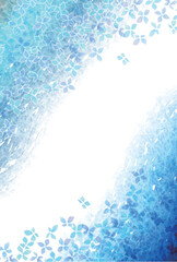 アジサイ　梅雨　花　背景	