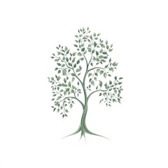 vector leaf tree illustration