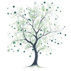Obraz premium vector leaf tree illustration