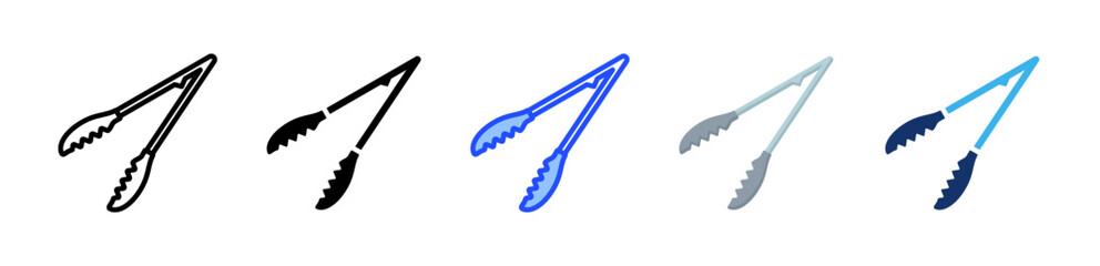 Tongs Icon Collection With Multiple Styles
