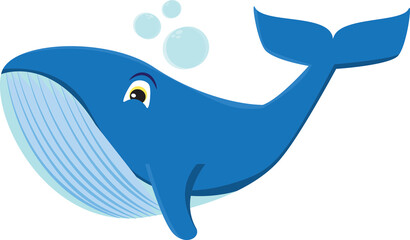A vector art of a whale.