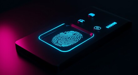 Futuristic biometric fingerprint scanner technology for secure access and identification system