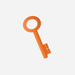 Simple Gray Key Illustration and Graphics art