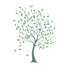 Obraz premium vector leaf tree illustration