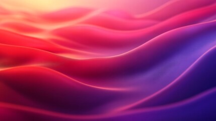 Mesmerizing Ethereal Ocean Waves in Shades of Red and Purple