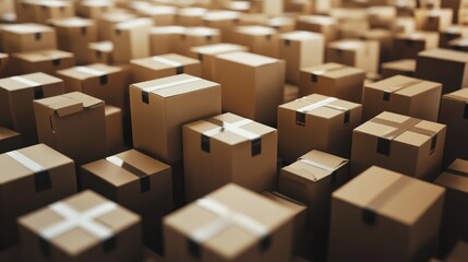 Fototapeta premium Concept of inventory management for a business with a digital tool.