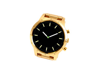 Golden Smartwatch on a Transparent Background