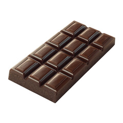 Obraz premium Delicious dark chocolate bar sweet treat tasty dessert indulgent snack on transparent background