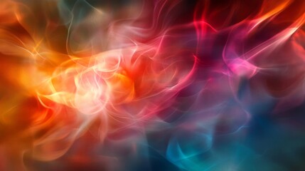 Obraz premium Vibrant Dynamic Abstract Design Unfolds in Kaleidoscopic Patterns