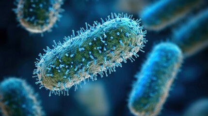Fototapeta premium Microbial life close-up