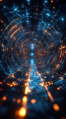 Obraz premium Abstract tunnel of light (1)