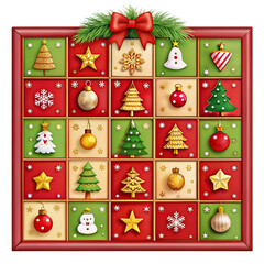Delightful Christmas Advent Calendar: Festive Countdown Design