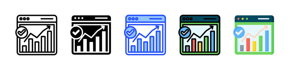 Obraz premium Web Traffic Icon Collection With Multiple Styles