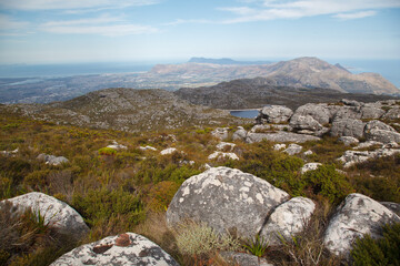 Beautiful Panorama Vista point of Table Mountain National Park, Cape Town, South Africa