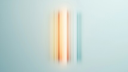 Obraz premium Abstract image with blurred vertical colored lines on a light background.