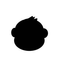 Monkey head vector art