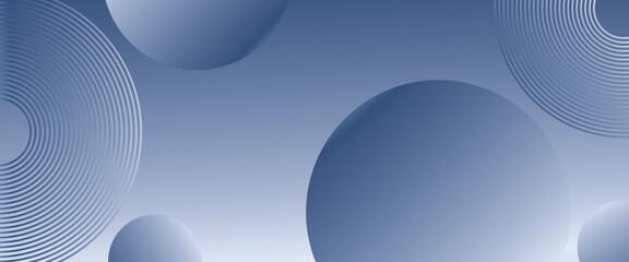 Blue modern background with circle elements