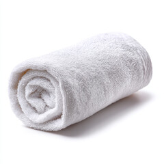Soft white towel rolled neatly for spa use providing comfort and care for workers in relaxing environment