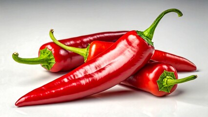 Vibrant Red Chili Peppers Spicy Food Ingredient Culinary Photography Fresh Produce