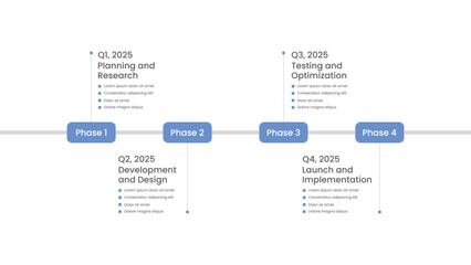 Project Roadmap Infographic Template Design